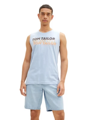 Tom Tailor Tank top 1036574 Błękitny Regular Fit