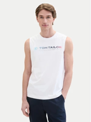 Tom Tailor Tank top 1041866 Biały Regular Fit