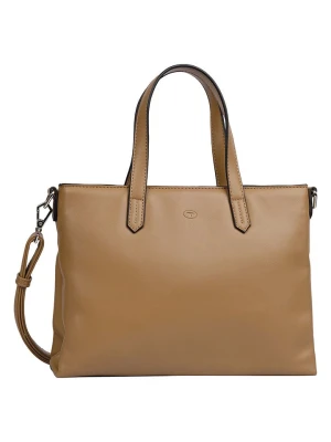 Tom Tailor Torebka "Poppy" w kolorze jasnobrązowym - 30 x 21 x 6,5 cm rozmiar: onesize