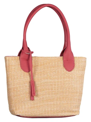Tom Tailor Torebka "Sharon" w kolorze różowo-jasnobrązowym - 34 x 24 x 13 cm rozmiar: onesize