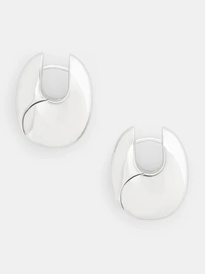 Tom Wood kolczyki srebrne Pebble Hoops Medium V