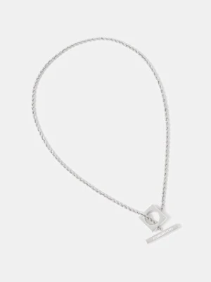 Tom Wood naszyjnik srebrny Square Rope Chain 101428