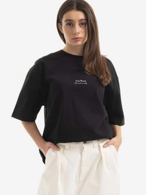 Tom Wood t-shirt bawełniany Adria Tee kolor czarny 22190.975-BLACK