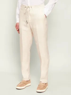 Tombolini Lniane spodnie | Regular Fit