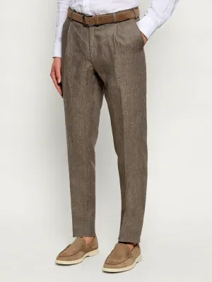 Tombolini Lniane spodnie | Tapered fit