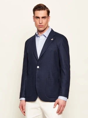 Tombolini Marynarka Zero Gravity | Slim Fit granatowy