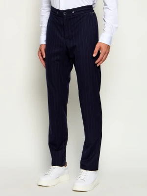 Tombolini Spodnie chino Running | Slim Fit granatowy