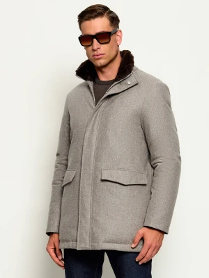 Tombolini Wełniana kurtka | Regular Fit | shearling beżowy
