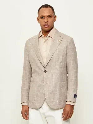 Tombolini Wełniana marynarka | Regular Fit | z dodatkiem lnu