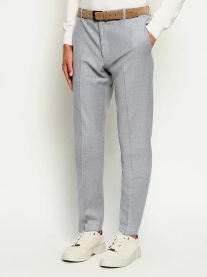 Tombolini Wełniane spodnie chino Zero Gravity | Slim Fit szary