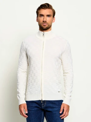Tombolini Wełniany sweter | Slim Fit ecru