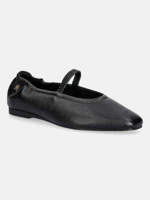 Tommy Hilfiger baleriny skórzane SOFT LEATHER ELLASTIC BALLERINA