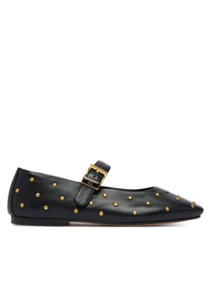 Tommy Hilfiger Baleriny Th Buckle Leather Stud Ballerina FW0FW09541 Czarny