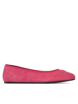 Zdjęcie produktu Tommy Hilfiger Baleriny Th Hardware Suede Ballerina FW0FW08655 Różowy