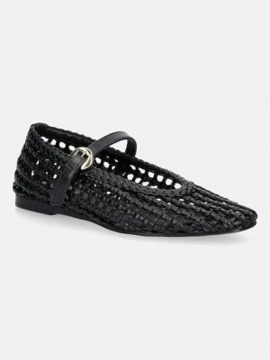 Tommy Hilfiger baleriny WOVEN LEATHER MIX BALLERINA