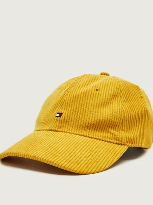 Tommy Hilfiger Bejsbolówka Cord 6 | sztruks musztardowy