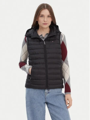 Tommy Hilfiger Bezrękawnik Global Stripe WW0WW42051 Czarny Regular Fit