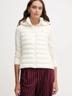 Tommy Hilfiger bezrękawnik kolor beżowy zimowy WW0WW47352