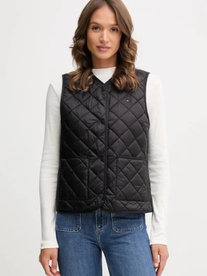 Tommy Hilfiger bezrękawnik kolor czarny przejściowy WW0WW47289