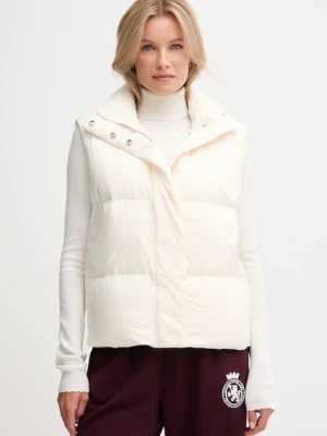 Tommy Hilfiger bezrękawnik puchowy kolor beżowy zimowy WW0WW45716