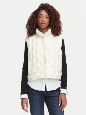 Tommy Hilfiger Bezrękawnik WW0WW49860 Kremowy Regular Fit