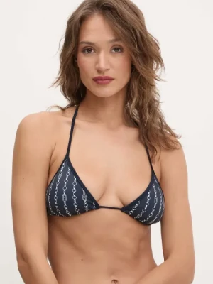 Tommy Hilfiger biustonosz kąpielowy kolor granatowy lekko usztywniona miseczka UW0UW05314