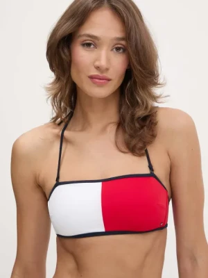 Tommy Hilfiger biustonosz kąpielowy kolor granatowy miękka miseczka UW0UW05816