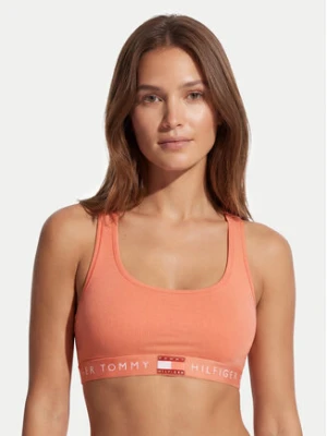 Tommy Hilfiger Biustonosz top Heritage Logo Underband Racerback Bralette UW0UW06221 Pomarańczowy