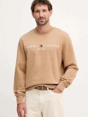 Tommy Hilfiger bluza męska z bawełną zielony