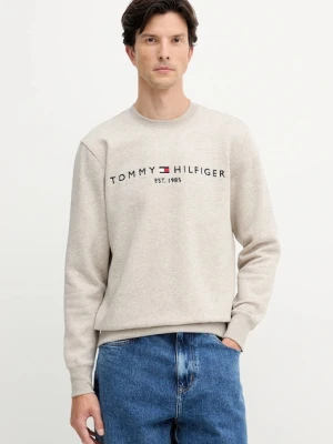 Tommy Hilfiger bluza męska z bawełną beżowy