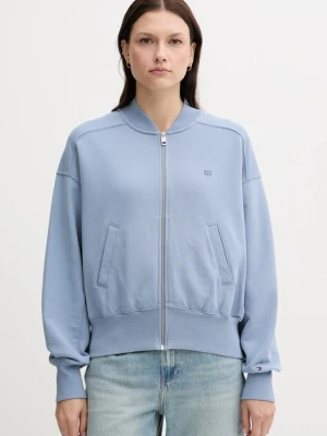 Tommy Hilfiger bluza bawełniana damska kolor niebieski gładka WW0WW45753