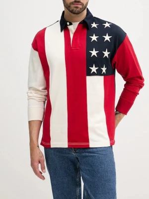 Tommy Hilfiger bluza bawełniana męska kolor granatowy wzorzysta MW0MW39690