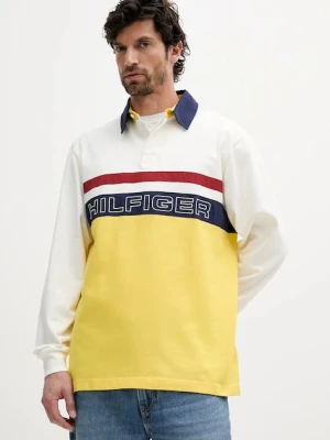 Tommy Hilfiger bluza bawełniana SAILING męska kolor biały wzorzysta MN0MN00018