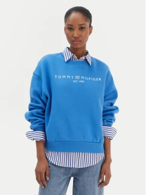 Zdjęcie produktu Tommy Hilfiger Bluza Corp Logo WW0WW47831 Niebieski Regular Fit