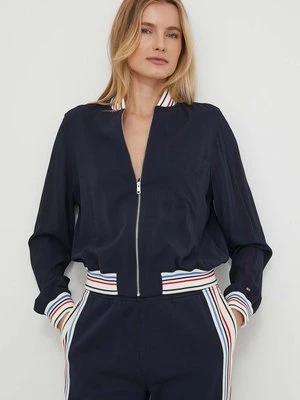 Tommy Hilfiger bluza damska kolor granatowy z nadrukiem WW0WW41393