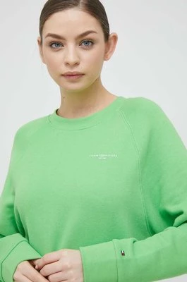 Tommy Hilfiger bluza damska kolor zielony z nadrukiem