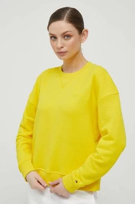 Tommy Hilfiger bluza damska kolor żółty gładka
