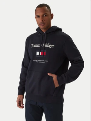 Tommy Hilfiger Bluza Embro Flag MW0MW42735 Granatowy Regular Fit
