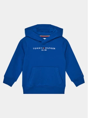Tommy Hilfiger Bluza Essential Hoodie KS0KS00205 Niebieski Regular Fit