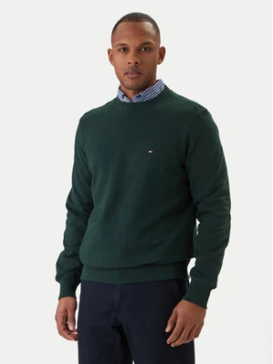 Tommy Hilfiger Bluza Essential MW0MW37237 Zielony Regular Fit
