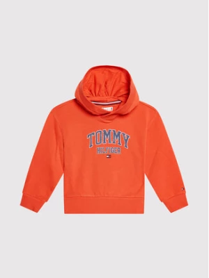 Tommy Hilfiger Bluza Essential Varsity KG0KG05676 D Czerwony Regular Fit