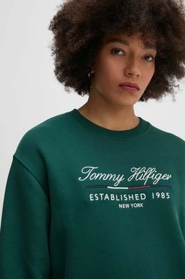 Tommy Hilfiger bluza kolor zielony z aplikacją WW0WW43574