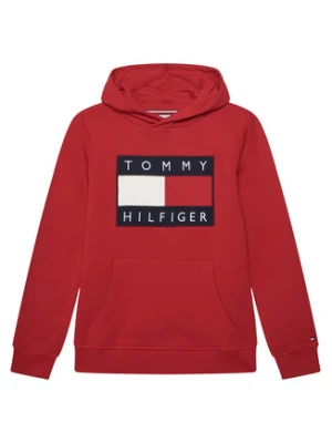 Tommy Hilfiger Bluza KS0KS00707 Czerwony Regular Fit