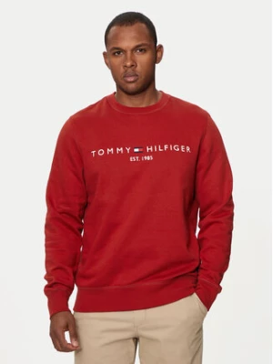 Tommy Hilfiger Bluza Logo MW0MW11596 Czerwony Regular Fit