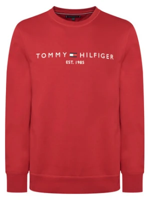 Tommy Hilfiger Bluza Logo MW0MW11596 Czerwony Regular Fit