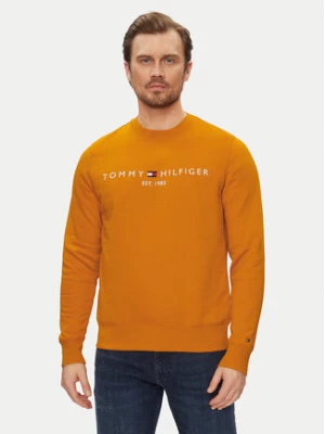 Tommy Hilfiger Bluza Logo MW0MW11596 Pomarańczowy Regular Fit