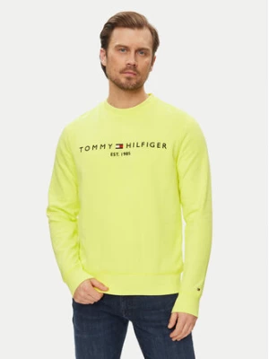 Tommy Hilfiger Bluza Logo MW0MW11596 Żółty Regular Fit