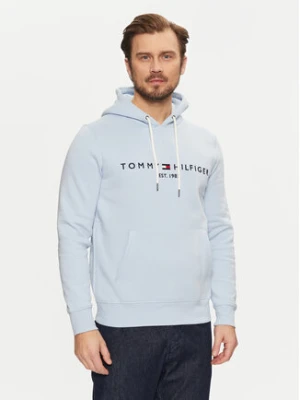 Tommy Hilfiger Bluza Logo MW0MW11599 Błękitny Regular Fit