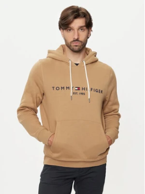 Tommy Hilfiger Bluza Logo MW0MW11599 Brązowy Regular Fit