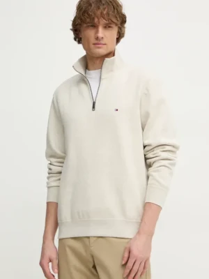 Tommy Hilfiger bluza męska kolor beżowy gładka MW0MW37233